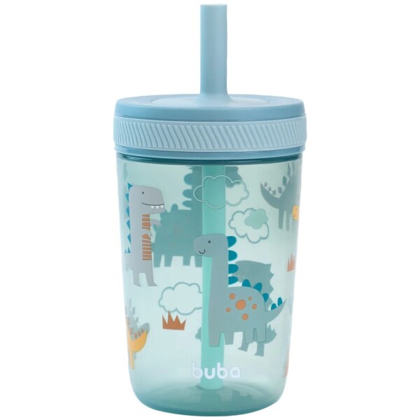 Vaso TOTS BUBA antiderrame celeste dino