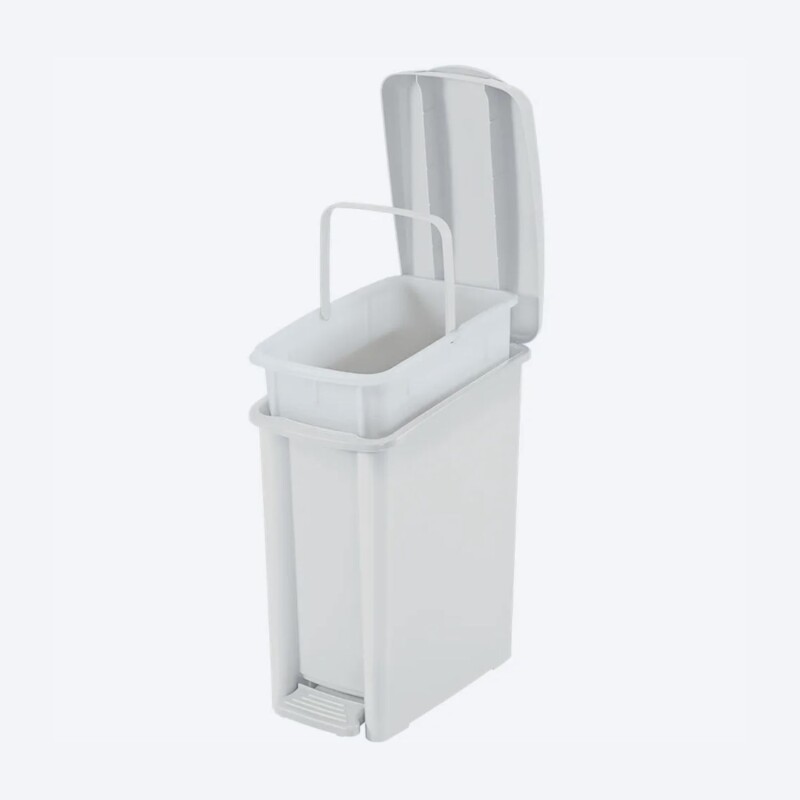 Papelera Basurero Con Pedal Rimax - 10 litros Blanco