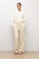 Pantalón sastrero beige claro