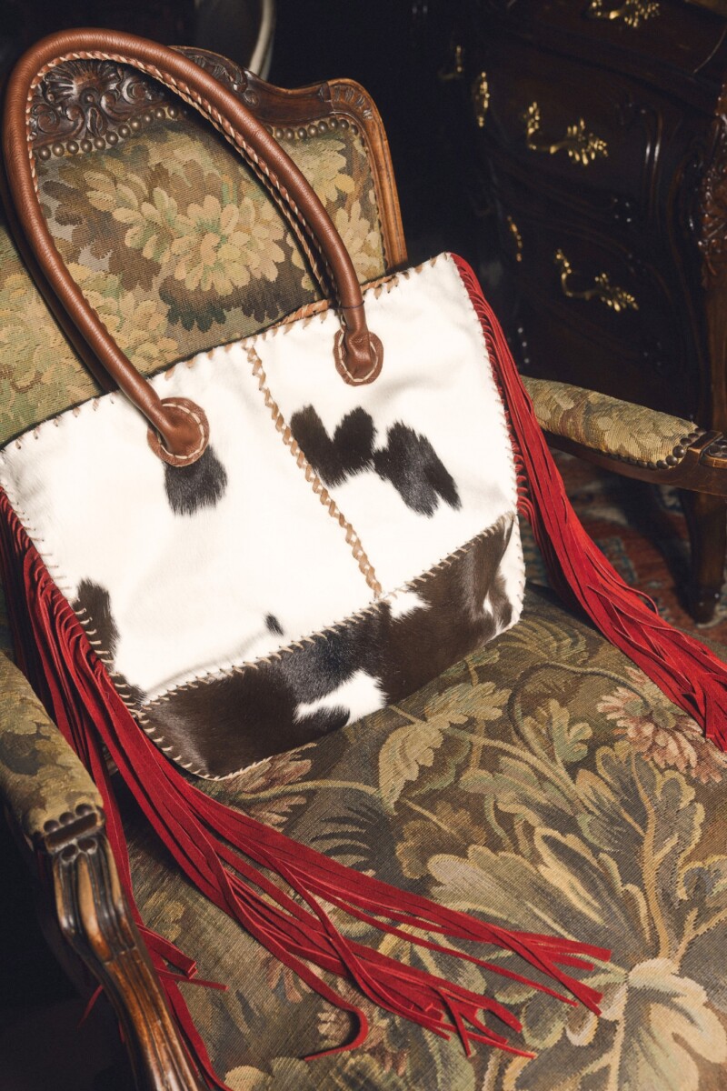 Atalaya Cowhide Flecos Oscuro / Bordeaux