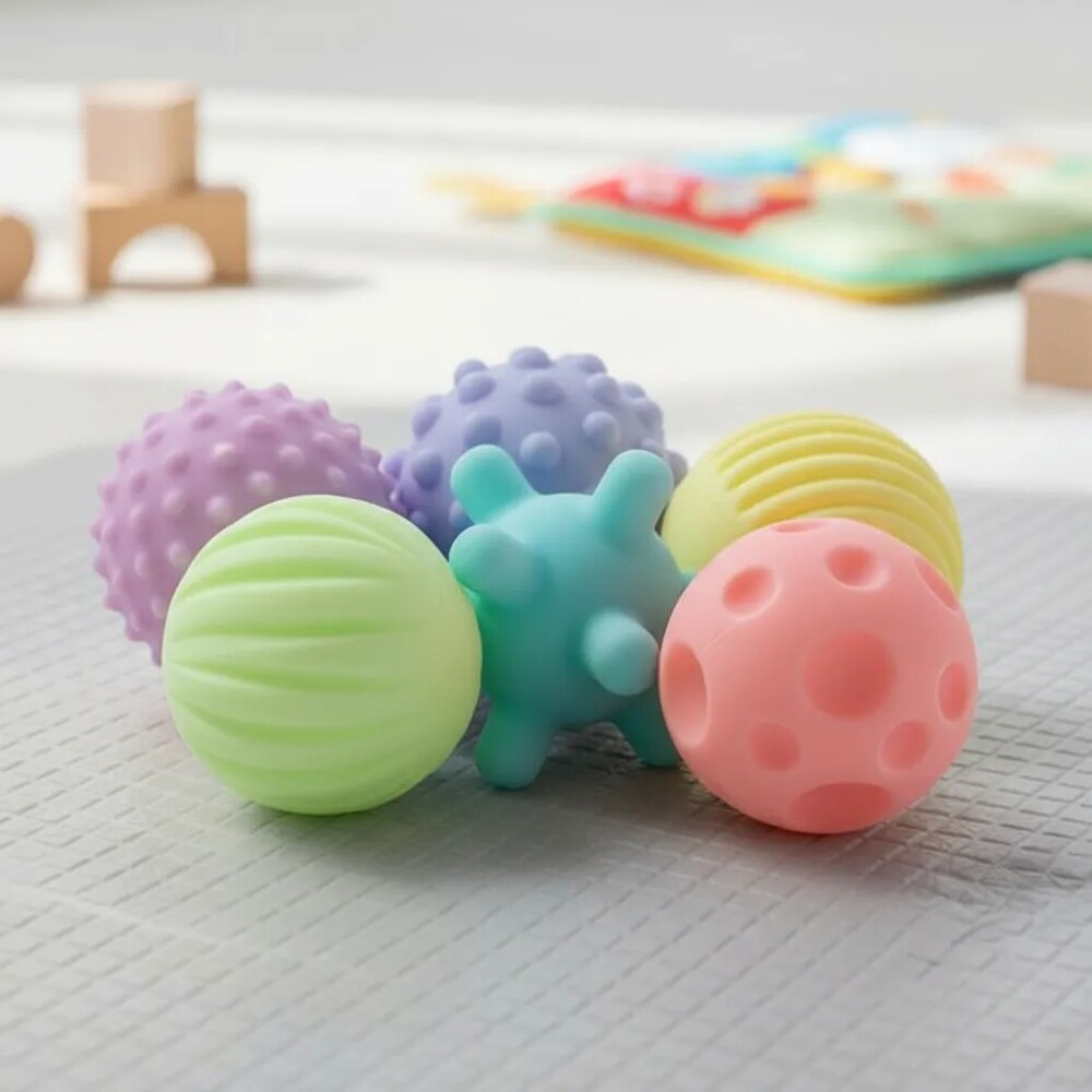 Set pelotas silicona estimulacion colores pasteles