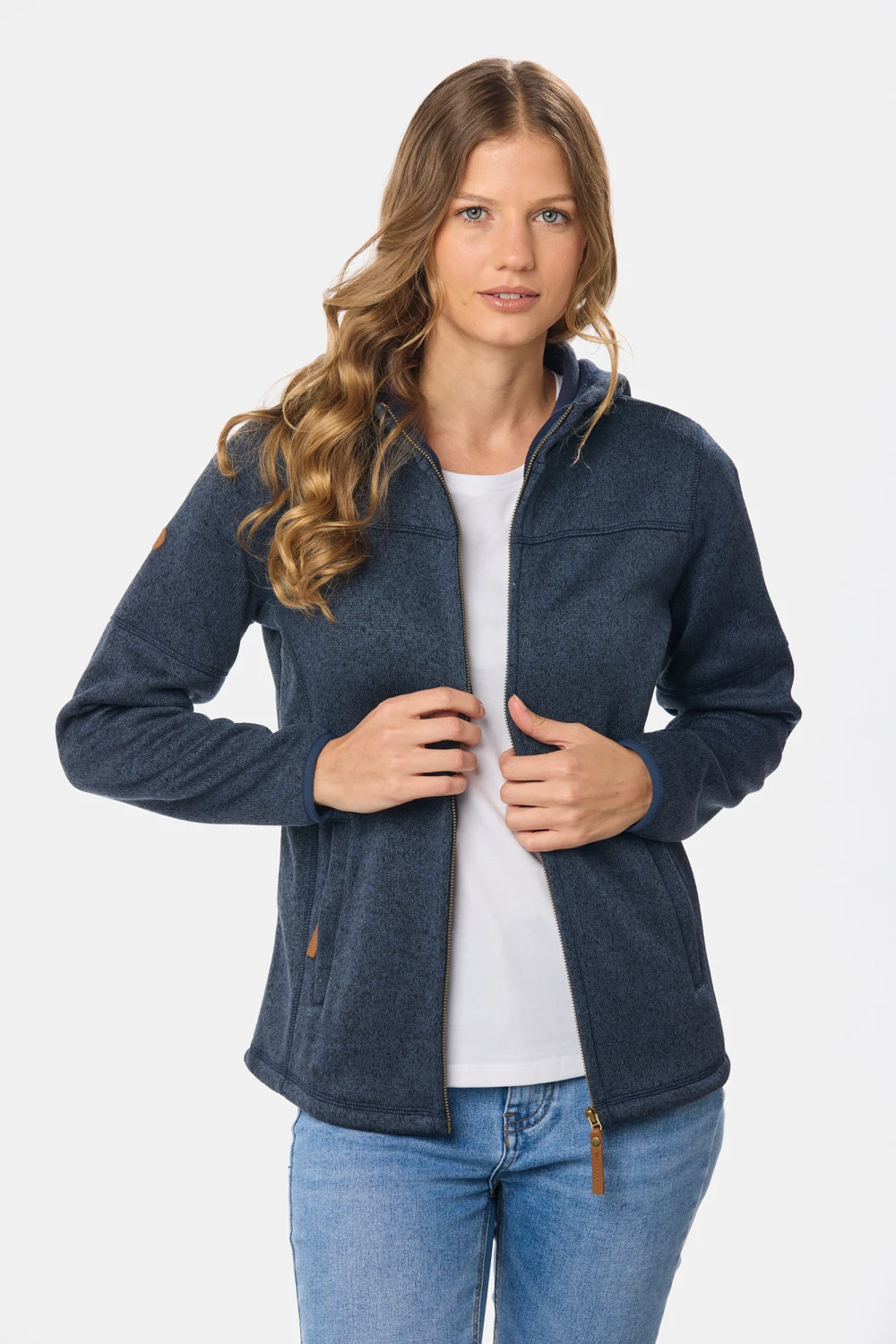 CAMPERA CON CAPUCHA Azul