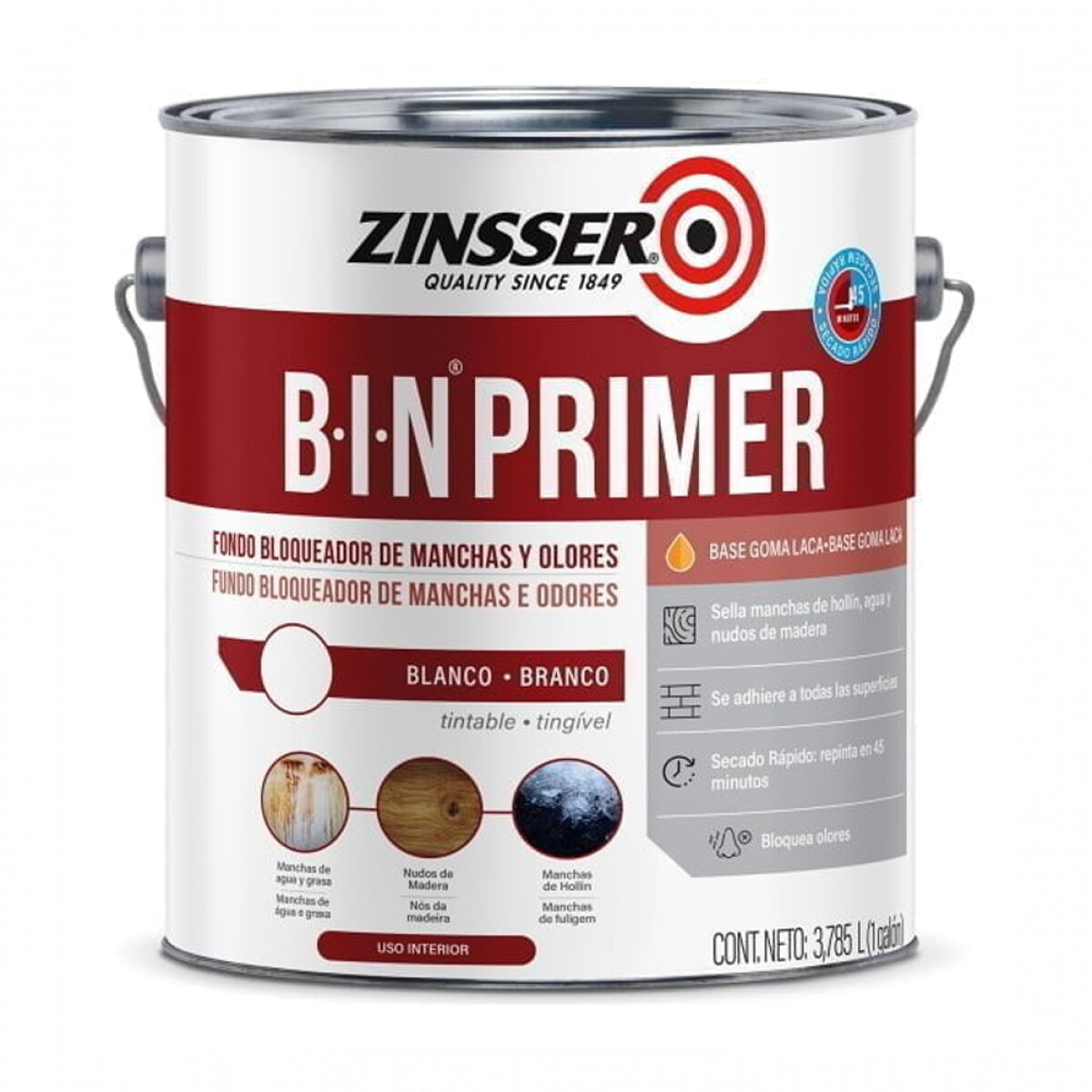 ZINSSER BIN PRIMER 0.946 LTS 