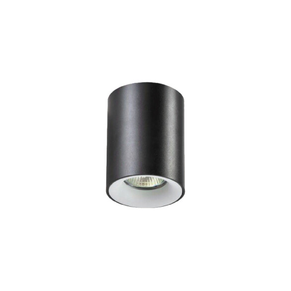 Aplique cilíndrico techo negro 1xGU10 IX9212