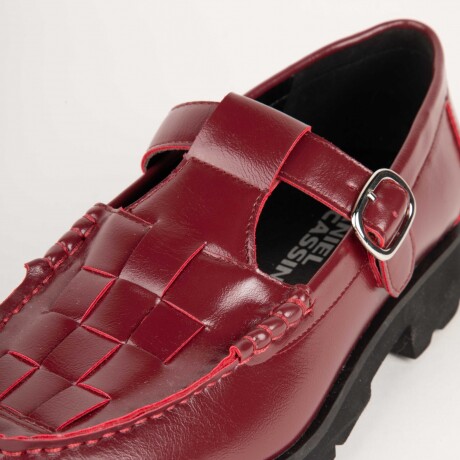 ZAPATO BANDO Rojo Oscuro