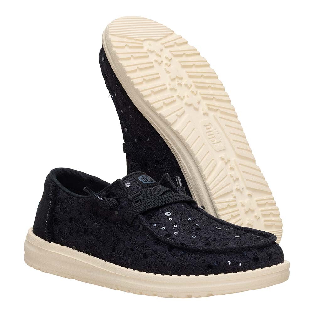 Wendy Sequin Lace Black