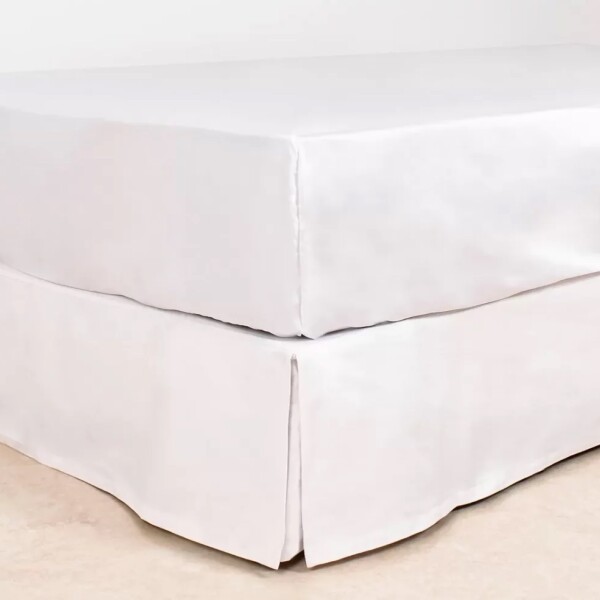 Sábana Ajustable Finezza 400 Hilos Color Blanco (altura del colchón 40 cm) Twin