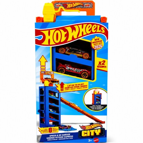 Pista Portátil y Estacionamiento Hot Wheels AZUL
