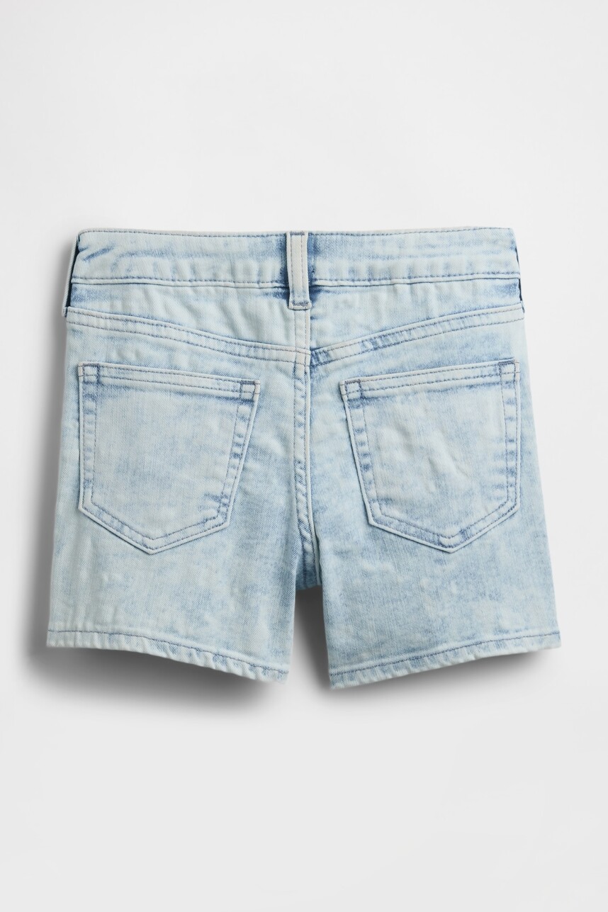 Short De Jean Niña Acid Wash