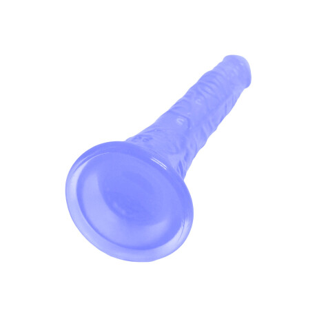 Dildo Curvo con Ventosa 19 cm Azul