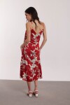 VESTIDO LENA ESTAMPADO ROJO Y BLANCO