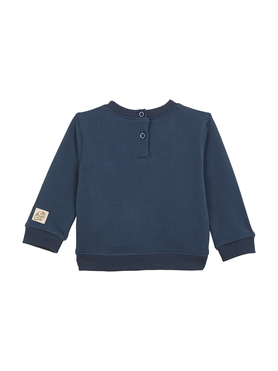 Sudadera Con Print Space Petroleo