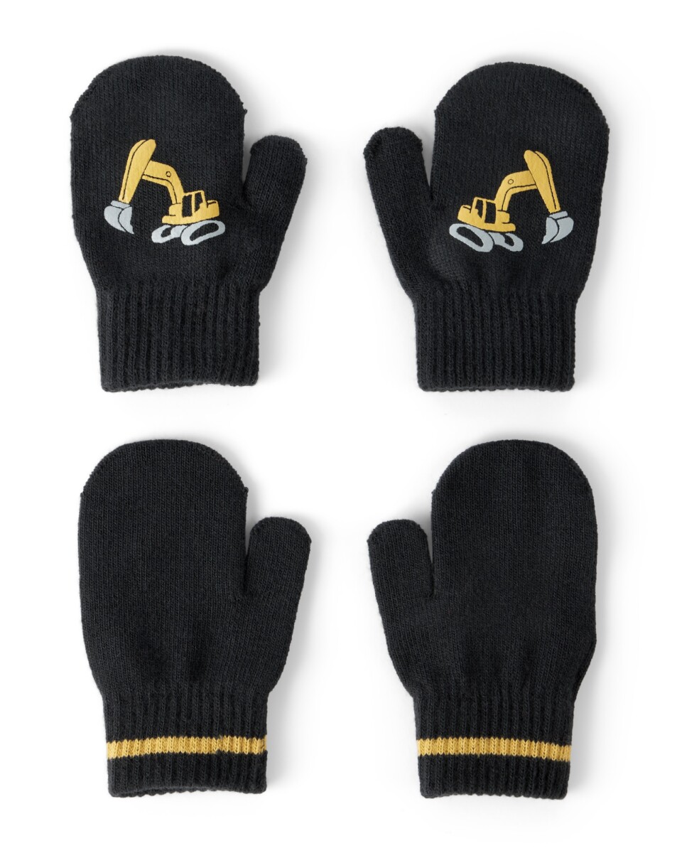 Pack dos pares de guantes mitones, diseño construcción 