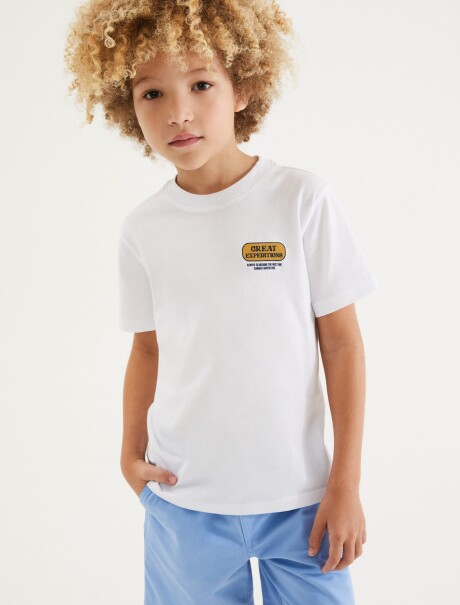 CAMISETA PARA NIÑO BLANCO