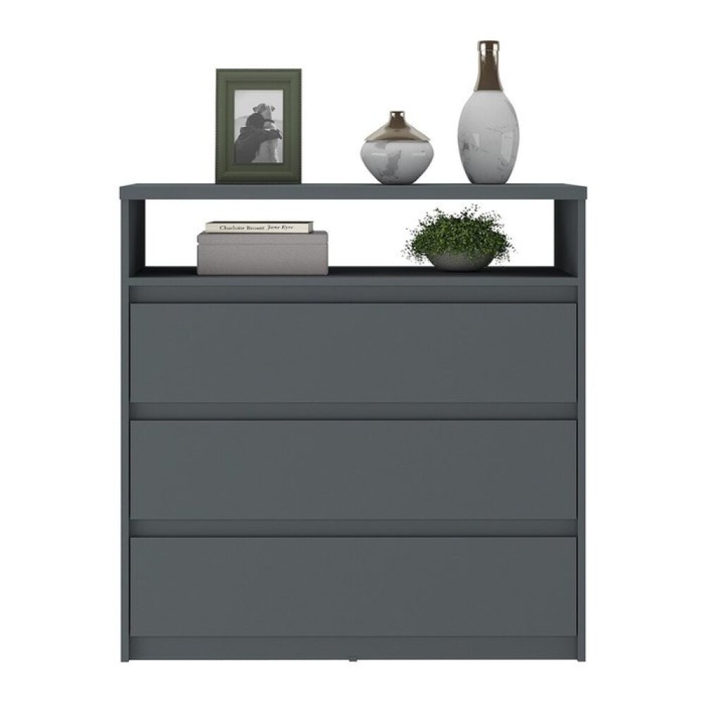Cómoda 3 cajones SOUTH Plus Gris