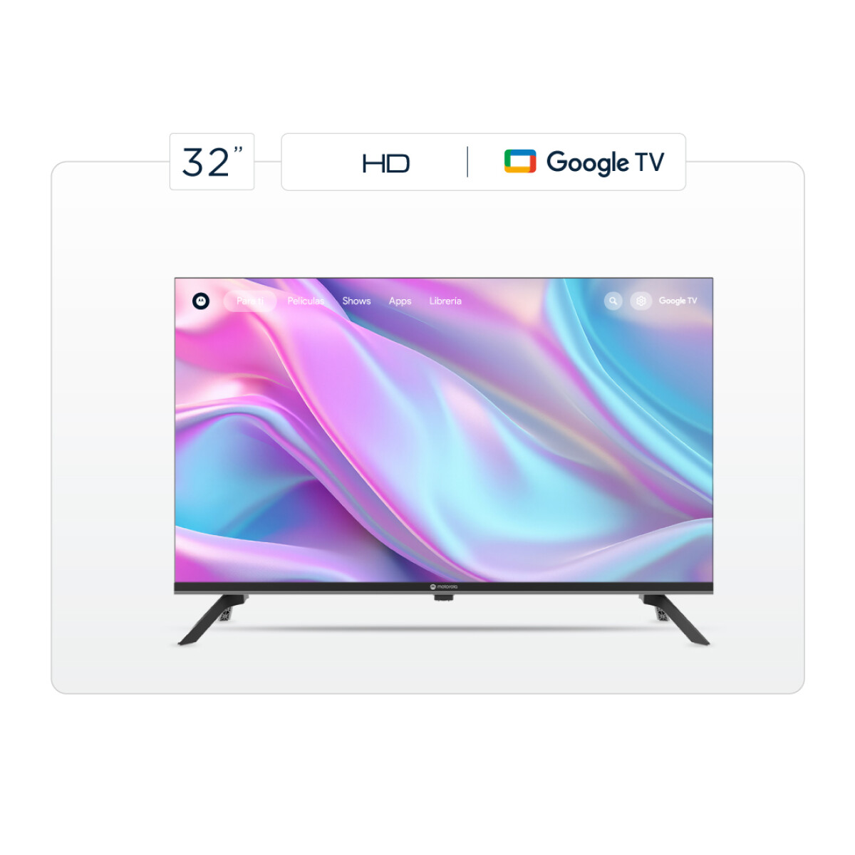 Smart Tv Motorola 32” Full Hd Google Tv - Negro 