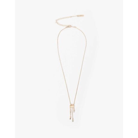 Collar Weather Con Cubic Zirconia Dorado