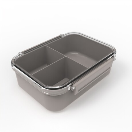 Bento box con divisiones 890ml marrón