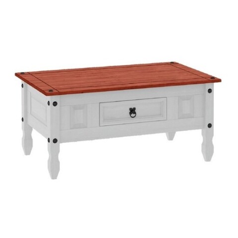 Mesa Central Cs211 En Madera Con 1 Cajón La Tentación Color Blanco Mesa Central Cs211 En Madera Con 1 Cajón La Tentación Color Blanco