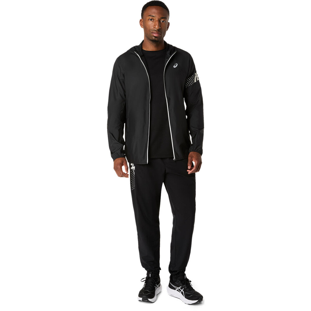 Polo Running Icon SS Top Hombre Performance Black/cream