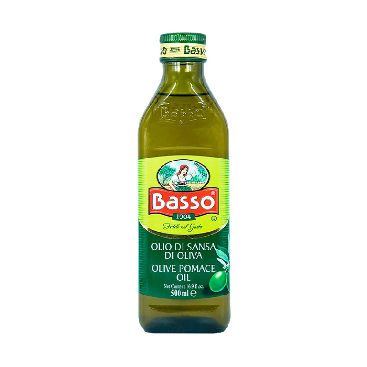 Aceite de Oliva BASSO POMACE Italiano 500ml 