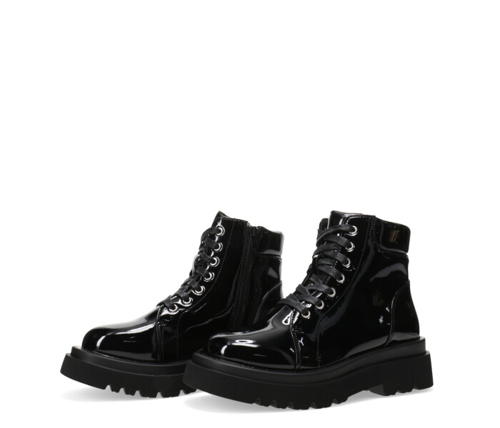 Bota PONDS Borcego chato Black Patent