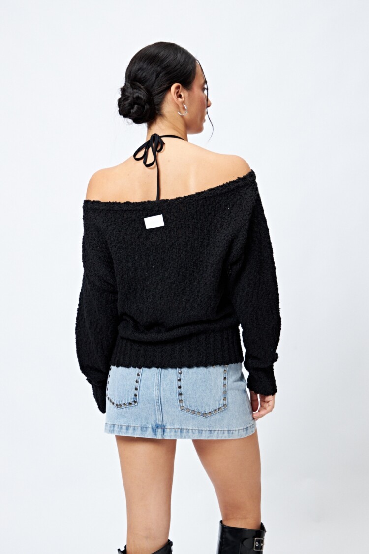 SWEATER FLORIE Negro