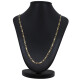 Cadena en oro 18k chata con 2 tipos de eslabones. Largo 60 cm Cadena en oro 18k chata con 2 tipos de eslabones. Largo 60 cm