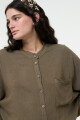 CAMISA CUELLO MAO Verde Militar