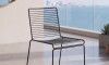 Silla De Exterior Metal Apilable Negro