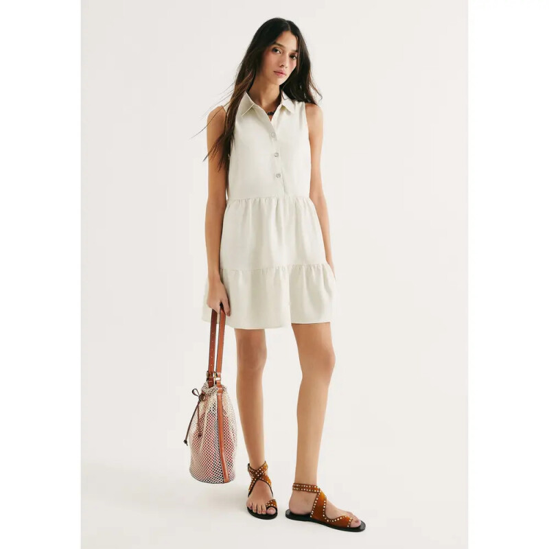 VESTIDO SM FEM OFF WHITE