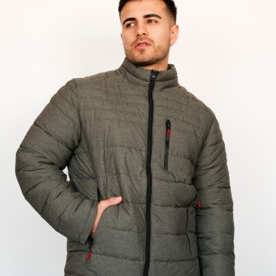 Campera Puffer cierre en Pecho Army Campera Puffer cierre en Pecho Army