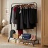 Perchero Para Ropa Percha Metal Organizador Estante Placard Imback Color Negro Perchero Para Ropa Percha Metal Organizador Estante Placard Imback Color Negro