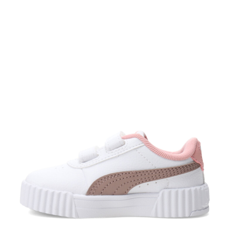 Championes de Niña Puma Carina 3.0 V Inf Blanco - Rosa Viejo