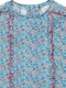 Camiseta De Baño Estampado Flores Blanco