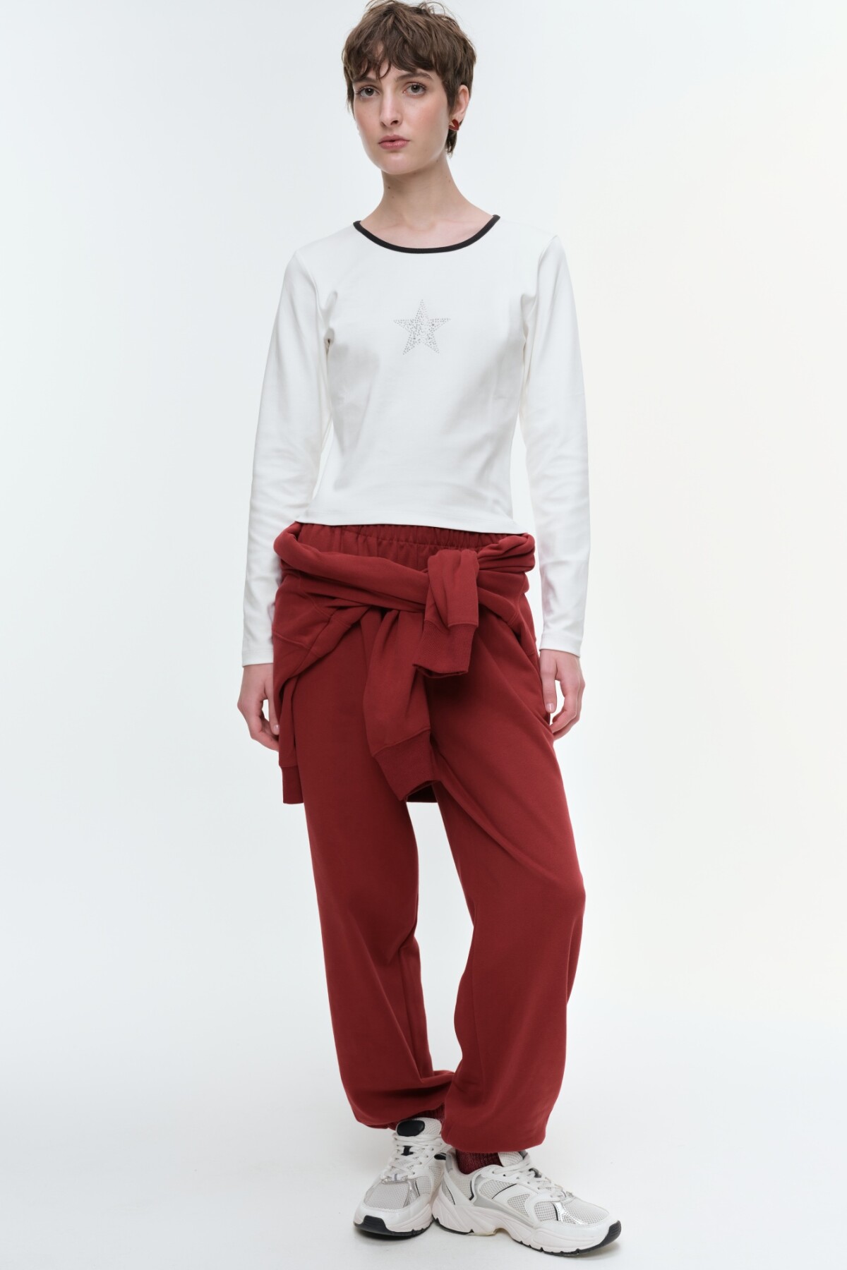 Pantalón Evie Burdeos