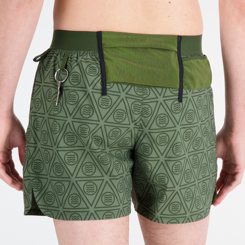 Short New Balance de Hombre - Impact Run 5 Inch - MS33279KOU GREEN
