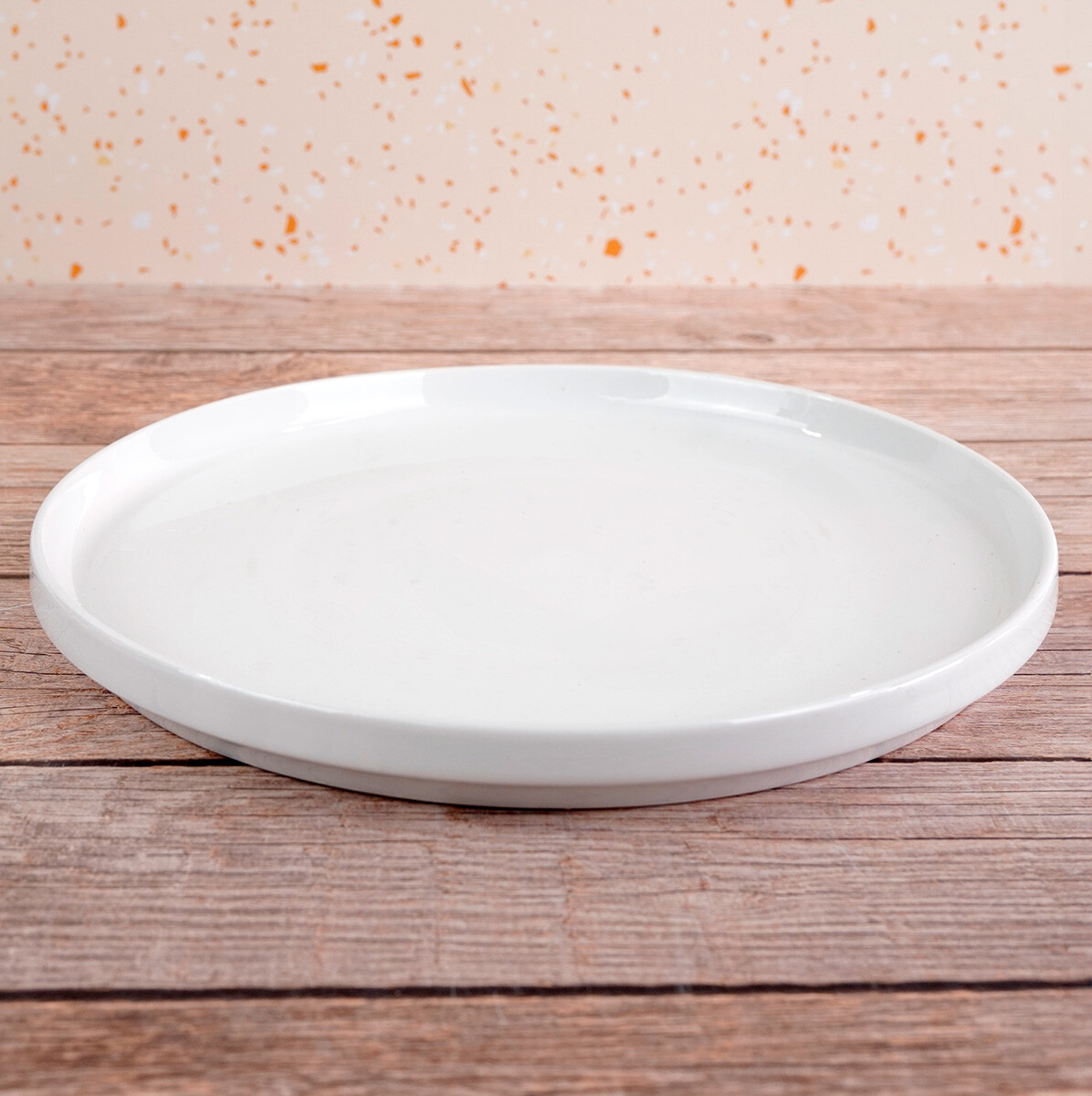 Plato llano de ceramica 