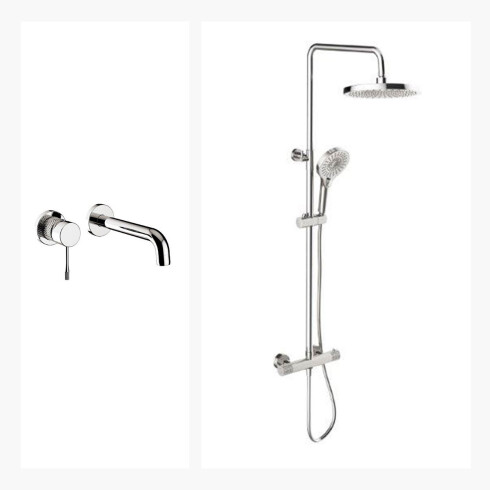GRIFERIA JUEGO DE GRIFERIA MONOCOMANDO BRILLO SIGNATURE GRIS-BRUSHED NICKEL