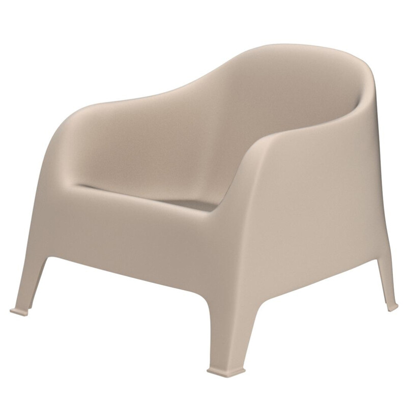 2 Sillones Skarpo + Mesa redonda Puket BEIGE