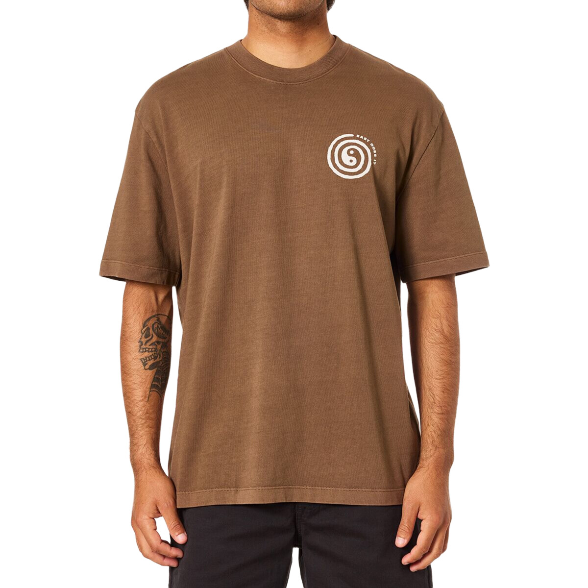 Remera Katin Swirl Relaxed - Marrón 