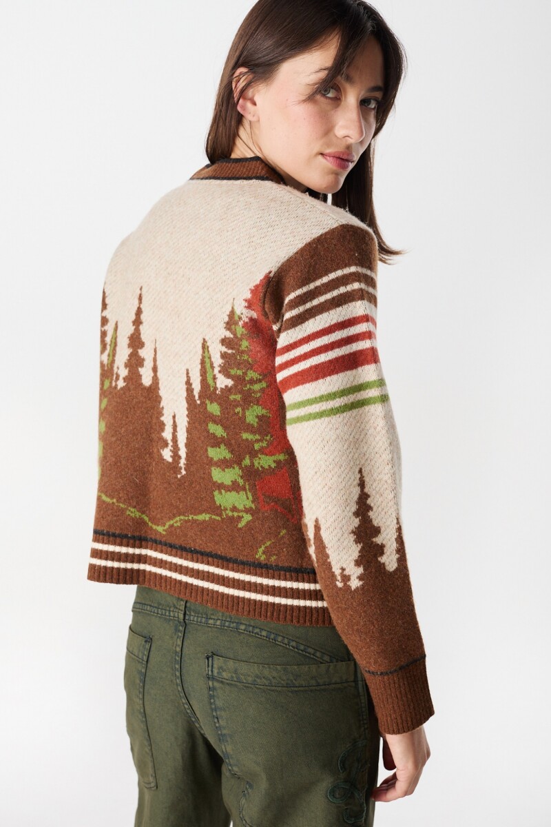 Cardigan Pinos Marron
