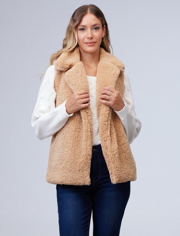 Chaleco Sherpa BEIGE