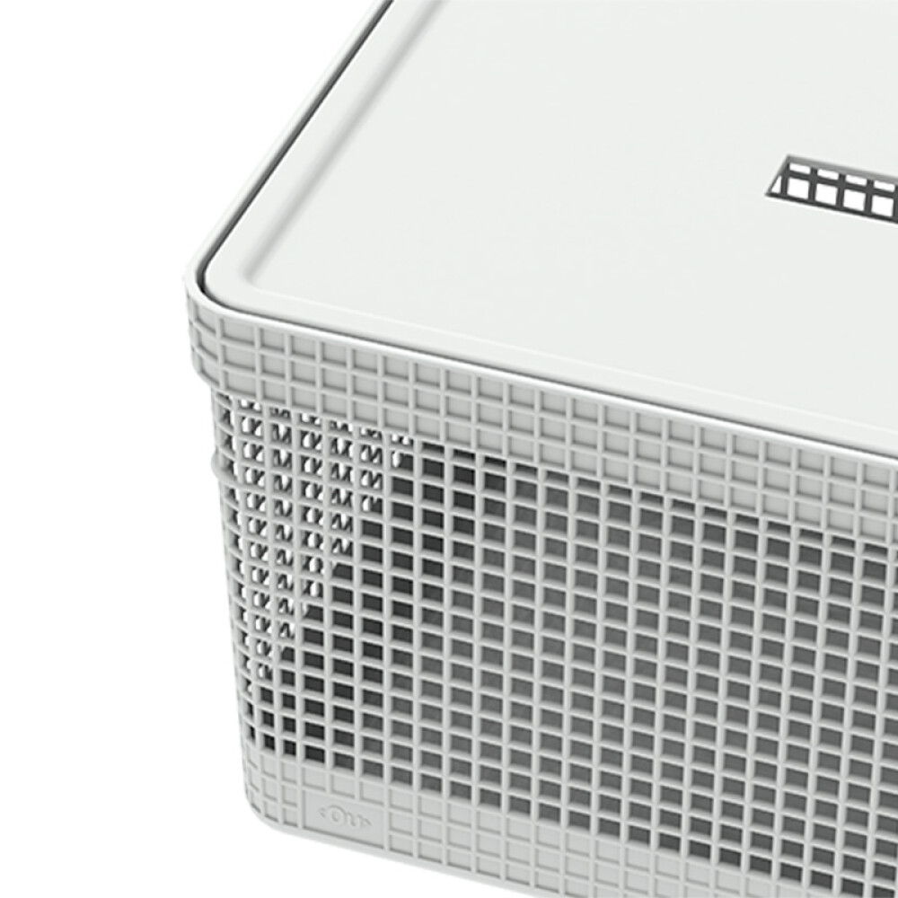 Organizador Rejilla M l Tapa Plástico Blanco