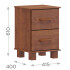 FINESTRA- MESA DE LUZ 2 CAJONES BRONZE 1137T FINESTRA- MESA DE LUZ 2 CAJONES BRONZE 1137T