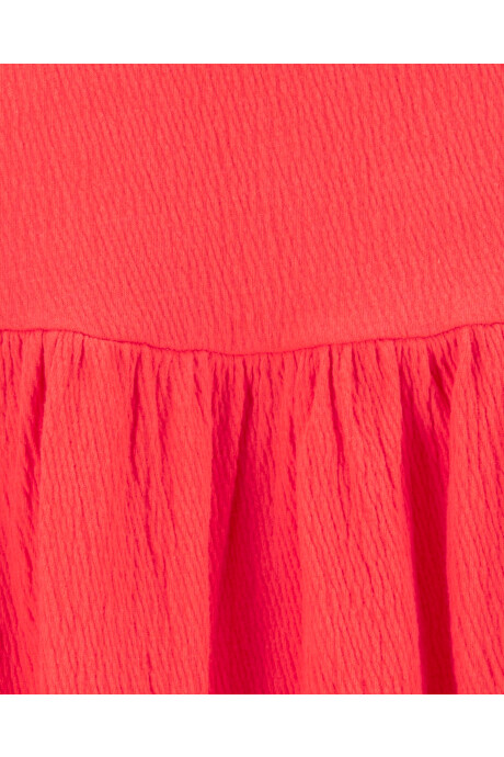 Vestido de jersey arrugado, escalonado Sin color