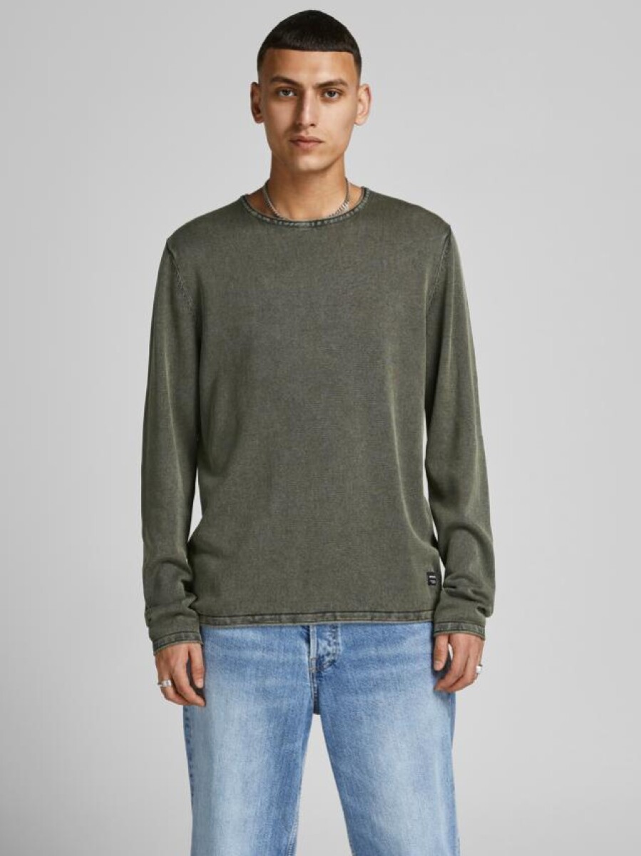 Sweater Leo - Dusty Olive 