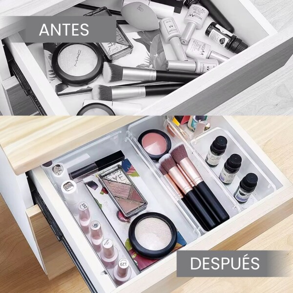 Set X 25 Organizador Contenedor Acrilico Maquillaje Apilable IMBACK Set X 25 Organizador Contenedor Acrilico Maquillaje Apilable IMBACK