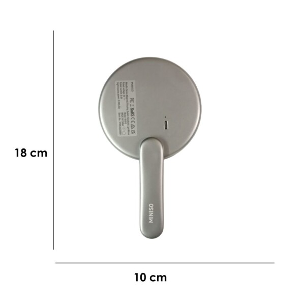 Espejo LED circular gris