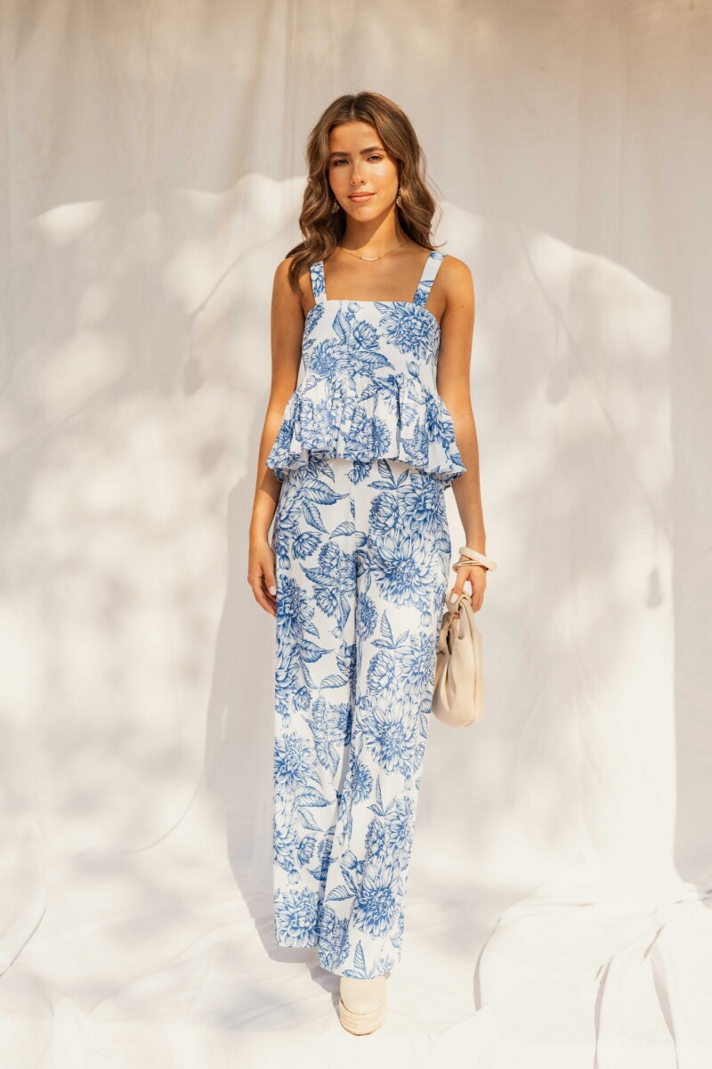 BLUSA PAULA BLUE FLORE 